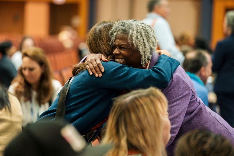 People hugging at NCTOH